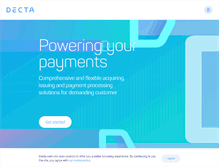 Tablet Screenshot of decta.com